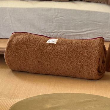 Thermal Boa Fleece Blanket One Brown