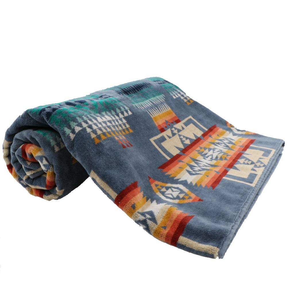 PENDLETON/ペンドルトンOversize Jacquard Towels ペンドルトン OVERSIZE JACQUARD TOWELS Chief Joseph Slate
