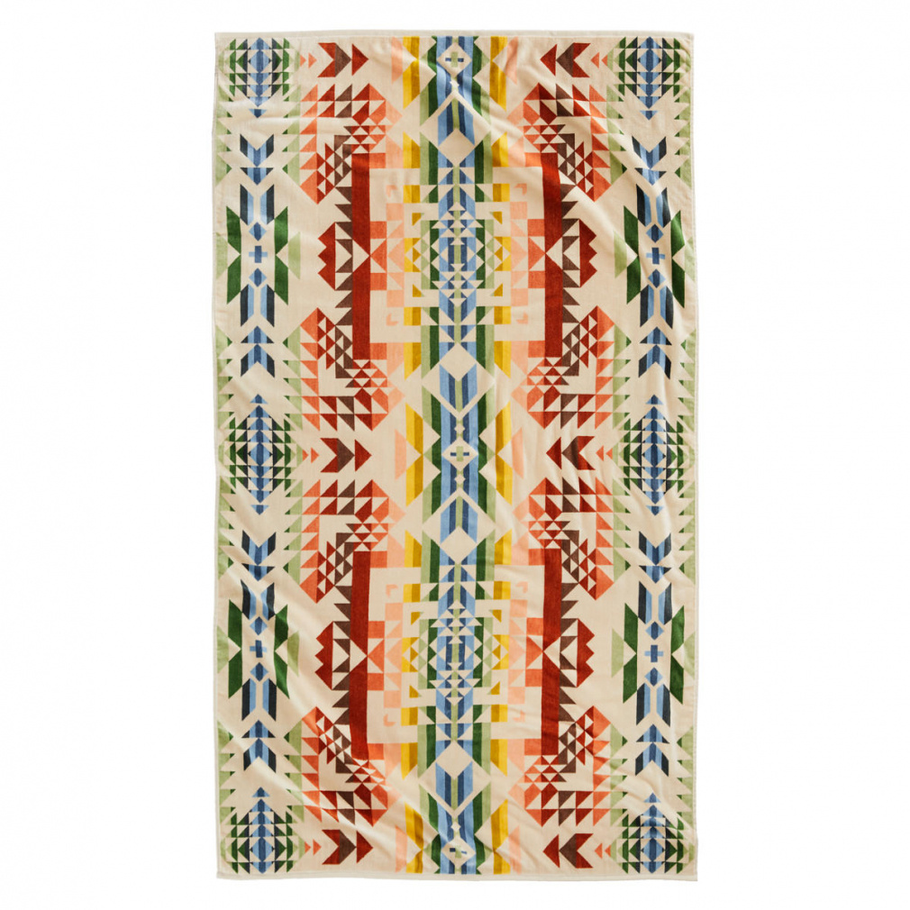 �y���h���g�� Oversize Jacquard Towels 19373185 340 �L�����v �^�I�� : Opal Springs PENDLETON