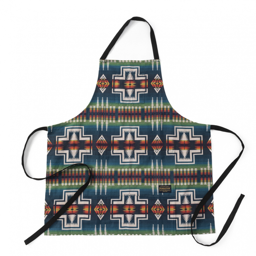 yhg Print Universal Apron 19804321 079 Lv Gv : Century Harding Royal Blue PENDLETON