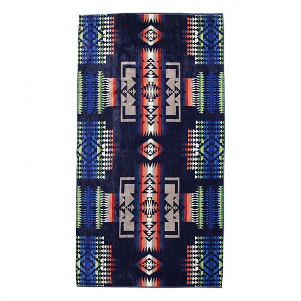 yhg Oversize Custom Jacquard Towels 19373185 55359 uPbg/唻^I : Chief Joseph Indigo PENDLETON