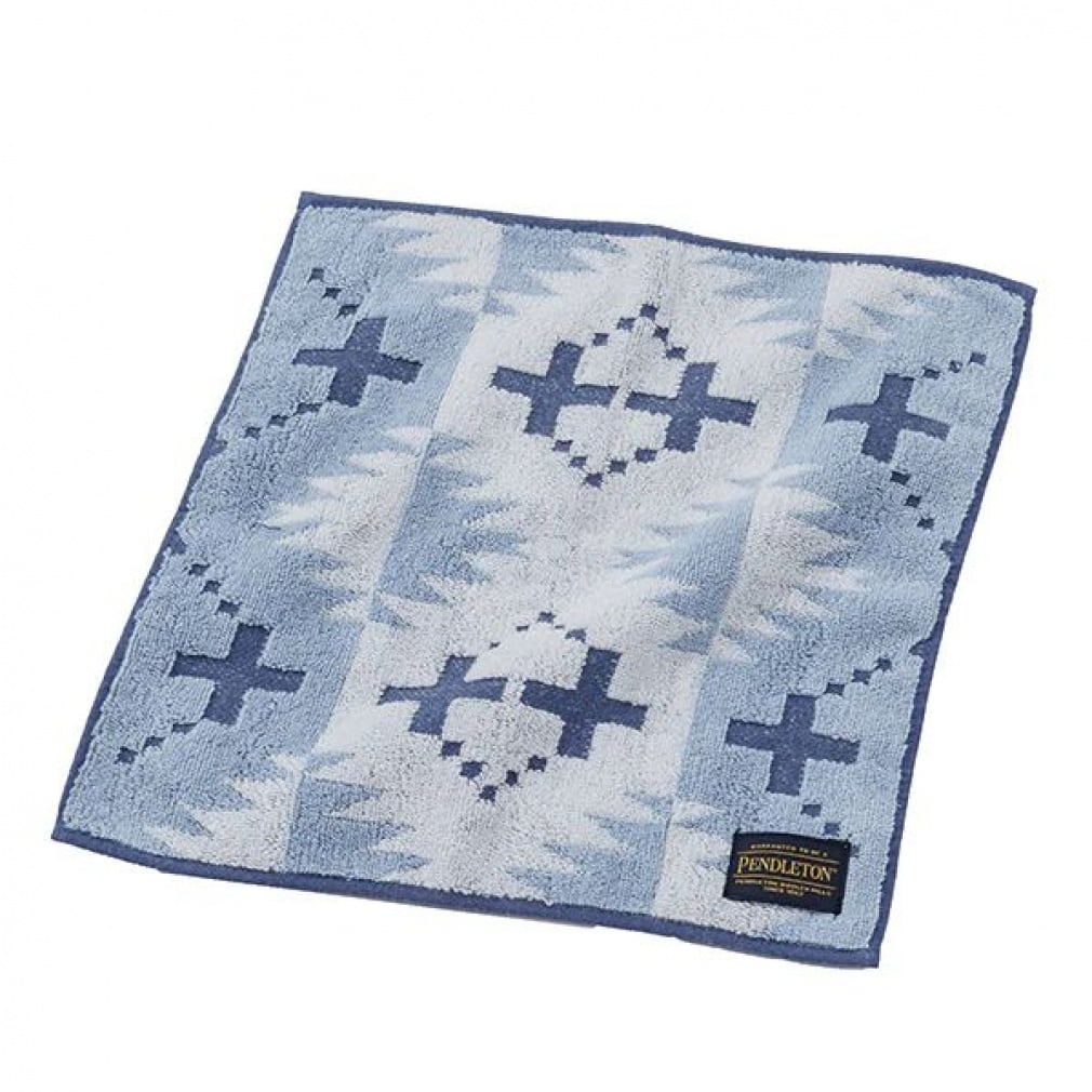 �y���h���g�� ����Embossed Multi Towel Spider Rock Blue 19370033 �L�����v �^�I�� PENDLETON
