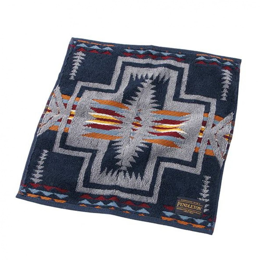 �y���h���g�� ����Embossed Multi Towel Harding Navy 19370033 �L�����v �^�I�� PENDLETON