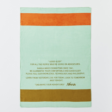 GOOD SLEEP BORDER COTTON BLANKET S : MINT