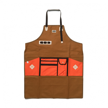 CANVAS APRON L : CAMEL
