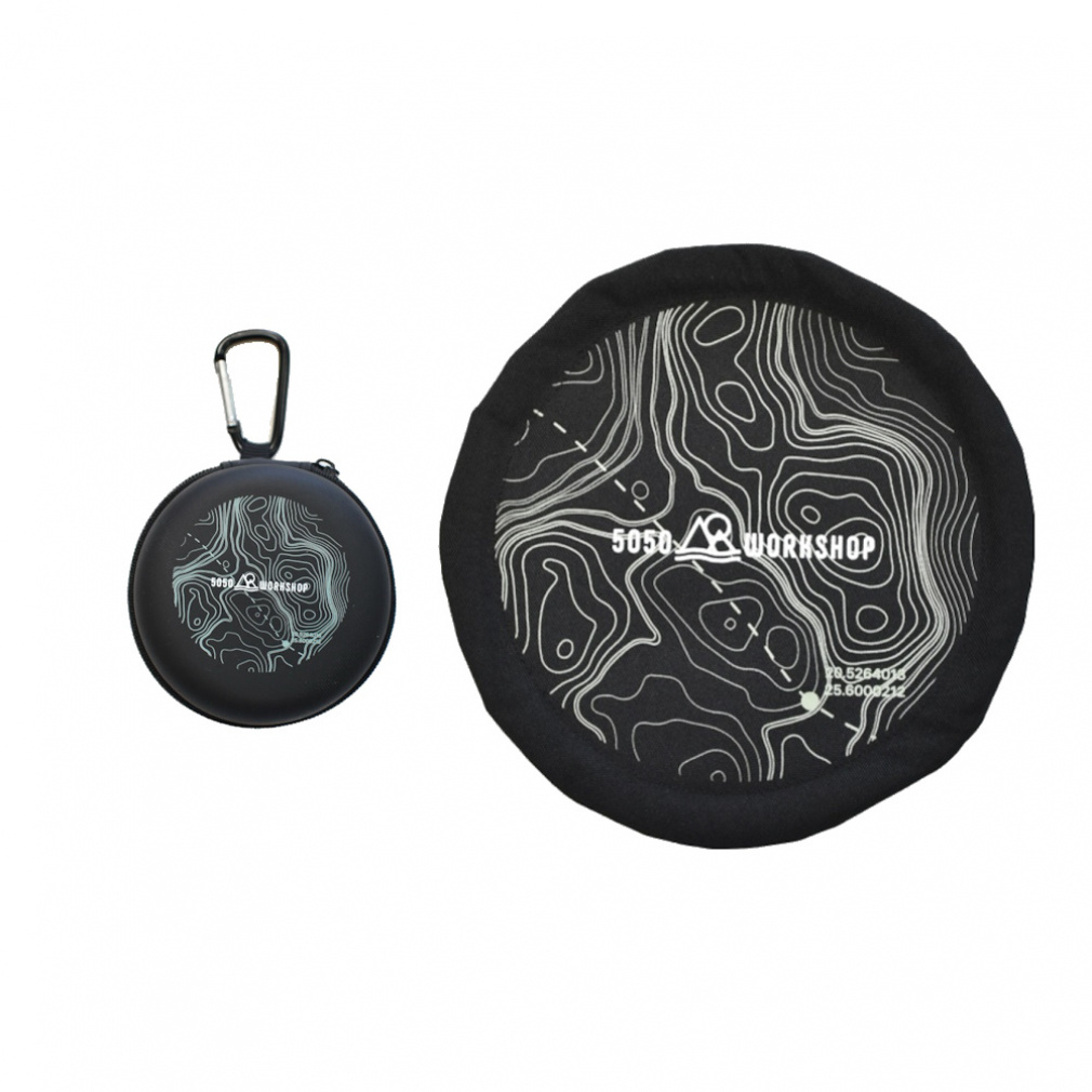 FOLDING FLYING DISC TOPO BLACK