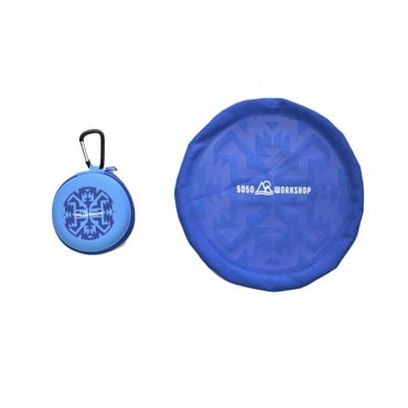 FOLDING FLYING DISC NATIVE BLUE