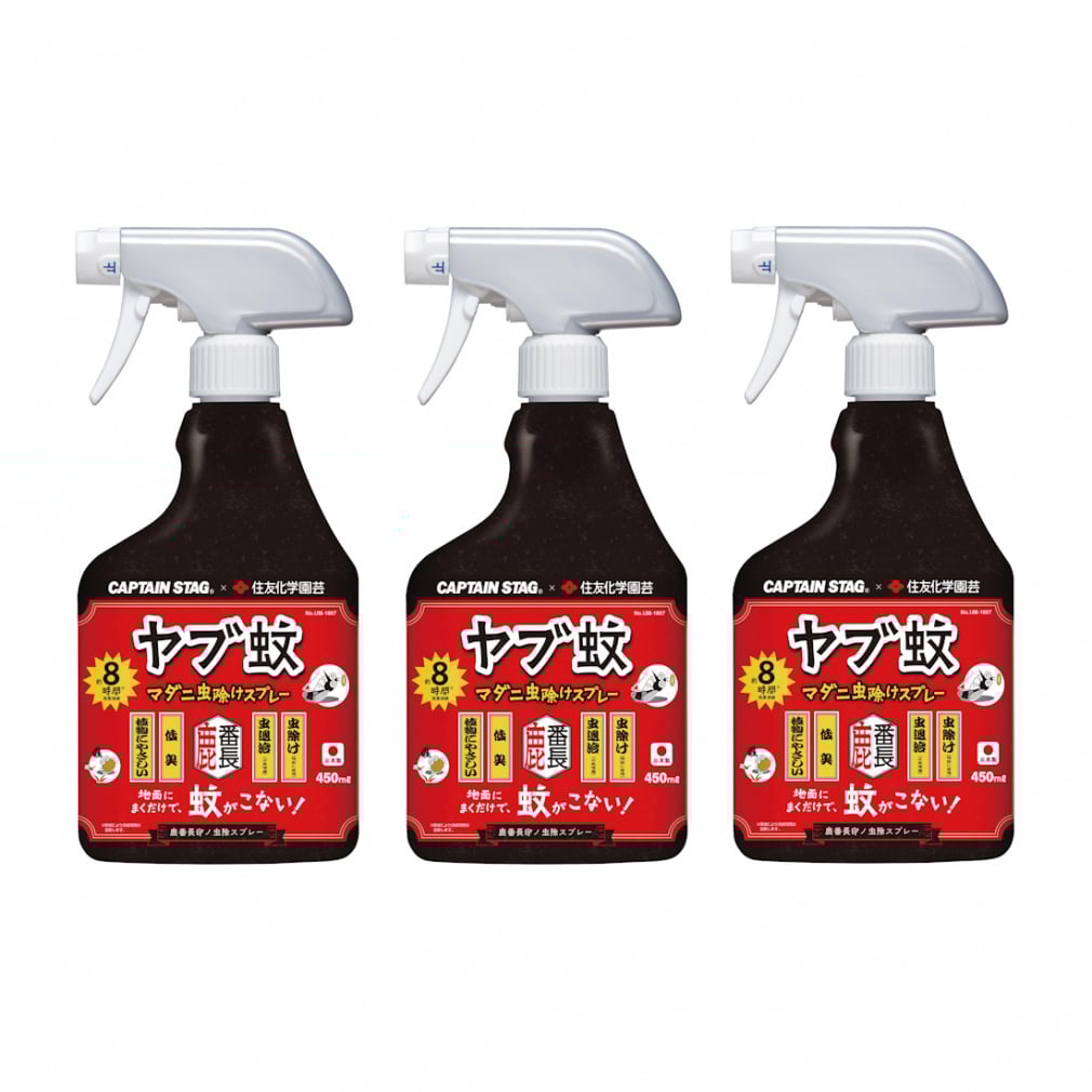 鹿番長印ノ虫除スプレー(直噴＆広角噴霧) CS×住友化学園芸 3本セット(.-.)