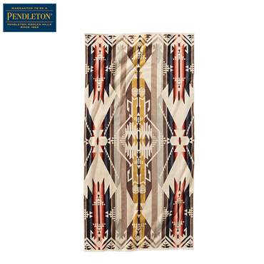 ペンドルトン ICONIC JACQUARD TOWEL BATH White Sands (1937726755) キャンプ 小物 PENDLETON