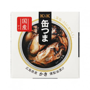 缶つま 広島県産 かき燻製油漬