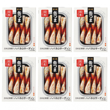 缶つま 日本近海獲り ハバネロサーディン 6缶セット
