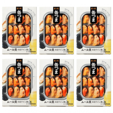 缶つま ムール貝の白ワイン蒸し風 6缶セット