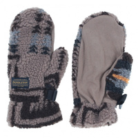 ジャカード ボア ミトン : GREIGE