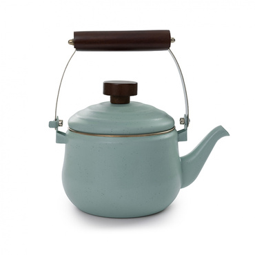 エナメルティーポット ミントグリーン(--FREE)