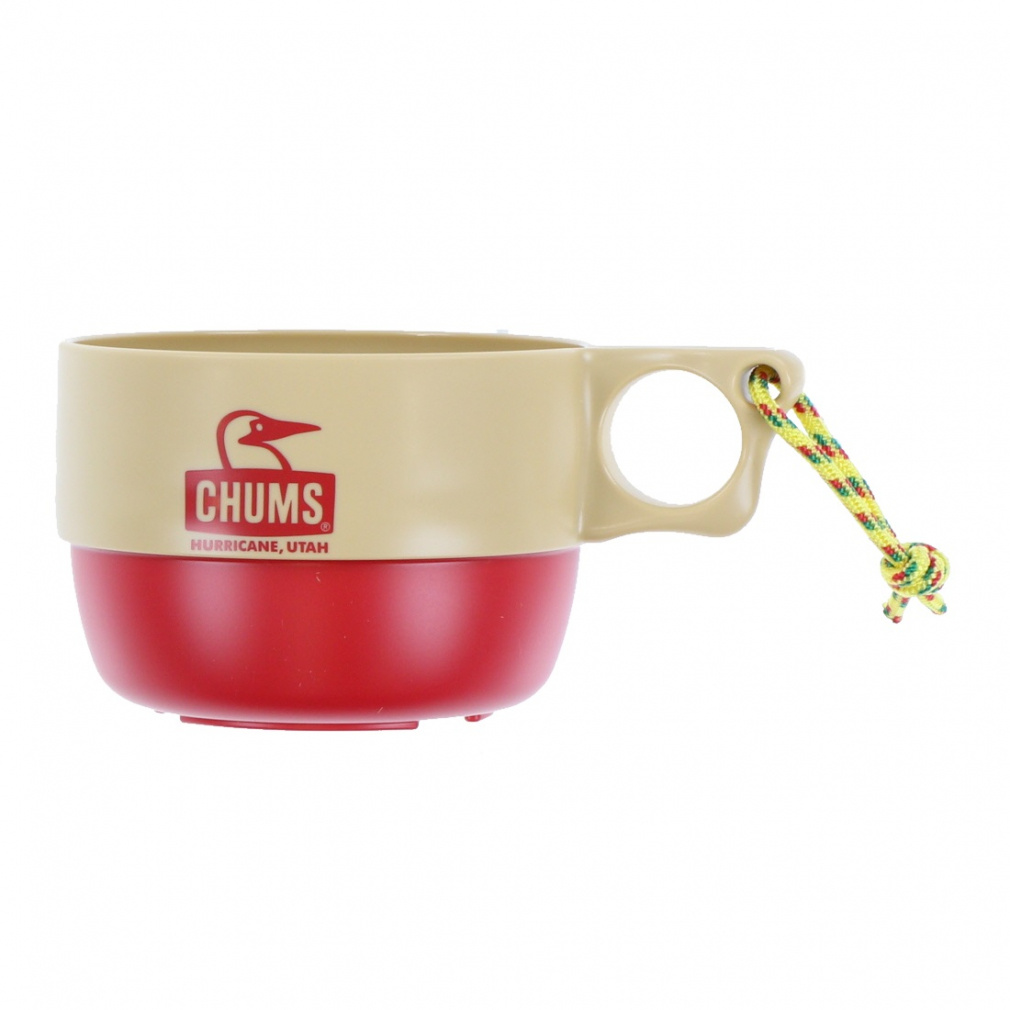 チャムス キャンパースープカップ CH62-1733 B053 キャンプ 食器 : Beige/Red CHUMS
