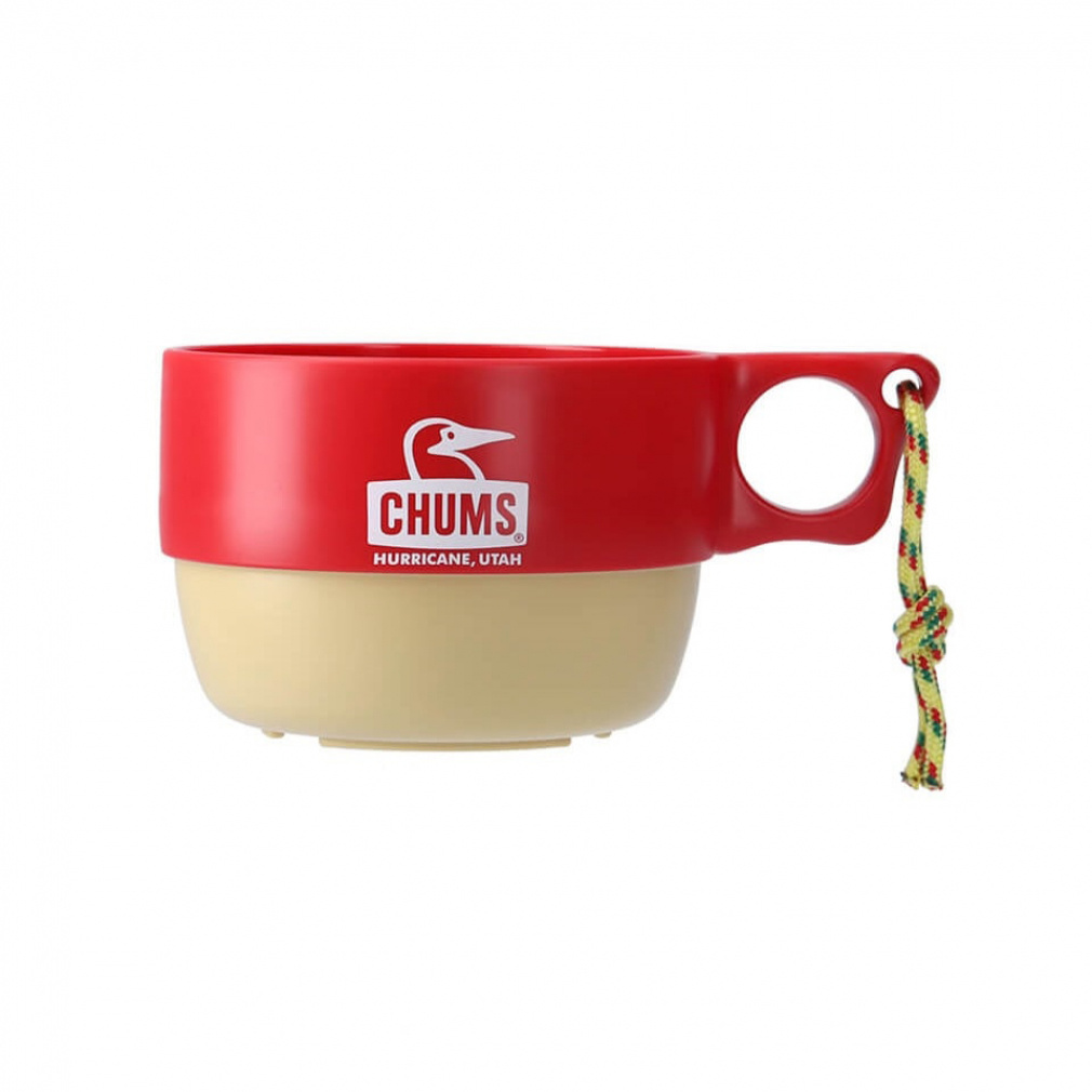 チャムス キャンパースープカップ Camper Soup Cup CH62-1733 R103 キャンプ 食器 : Red/Beige CHUMS