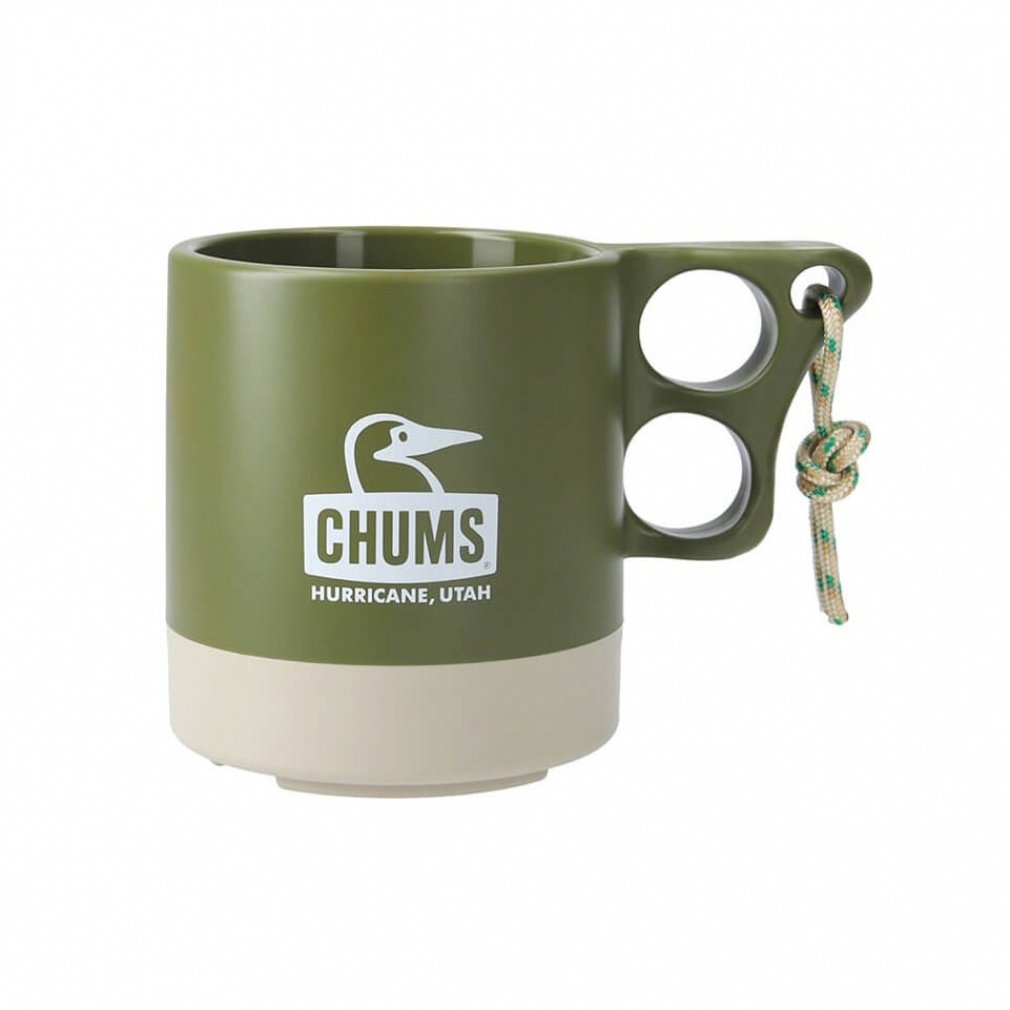 �`�����X �L�����p�[�}�O�J�b�v Camper Mug Cup CH62-1244 M110 �L�����v �H�� : Olive/Gray2 CHUMS