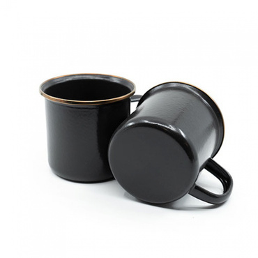 エナメルカップ 2個セット : チャコール