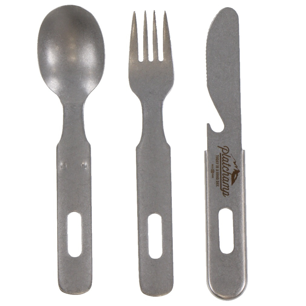 プラットチャンプ PC502 VINTAGE CUTLELY SET GOOD DAY シルバー PC502 キャンプ 食器 カトラリー platchamp 2303_mo