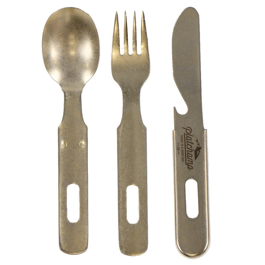 プラットチャンプ PC502 VINTAGE CUTLELY SET GOOD DAY ゴールド PC502 キャンプ 食器 カトラリー platchamp 2303_mo