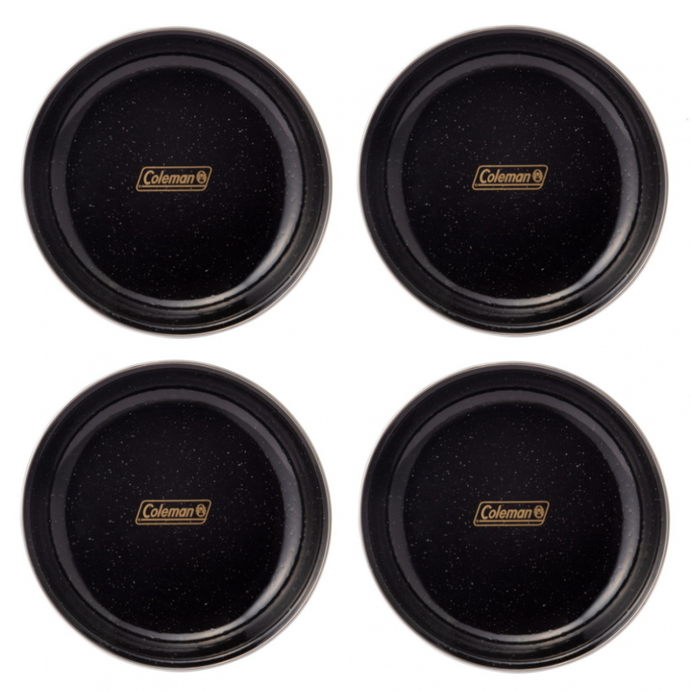 コールマン エナメルディーププレート ブラック 4枚セット 2000039151