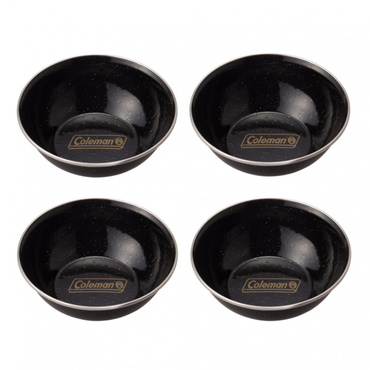 エナメルボウル ブラック 4枚セット