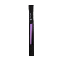 新品）スノーピーク/ 先細箸　チタン製の箸　グリーン1セット　パープル2セット スノーピーク チタン先細箸 パープル (SCT-115-PL) キャンプ