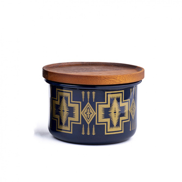 Enamel Canister S : Harding Navy Gold