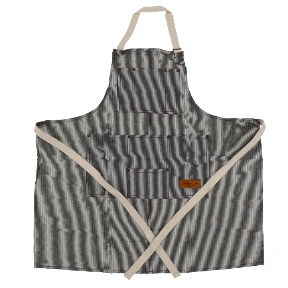 _g MW WORK APRON HICKORY STRIPE G619-828HS Lv NbLO Gv DULTON