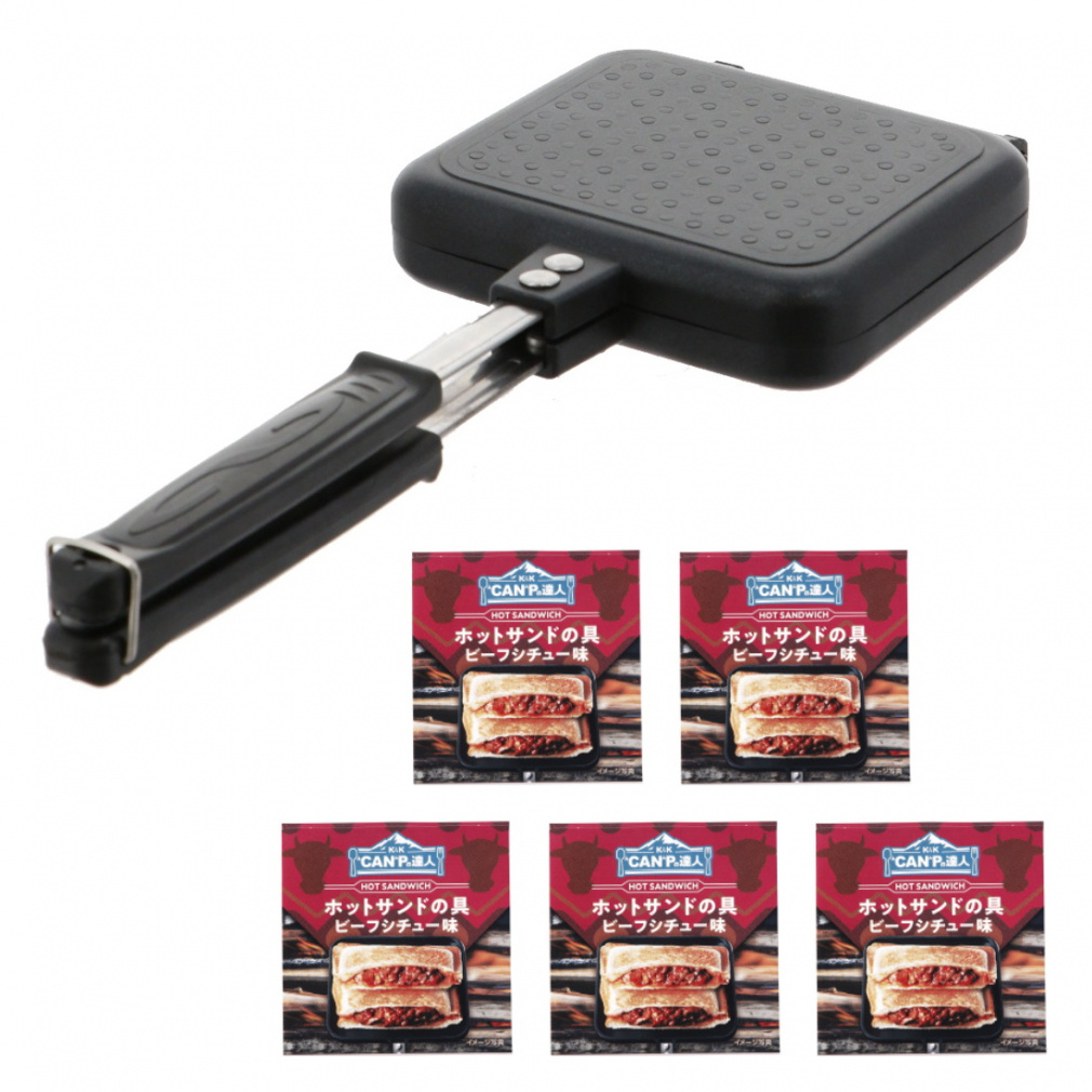 イグニオ ホットサンドイッチクッカーIH ＆ CANPの達人 ホットサンドの