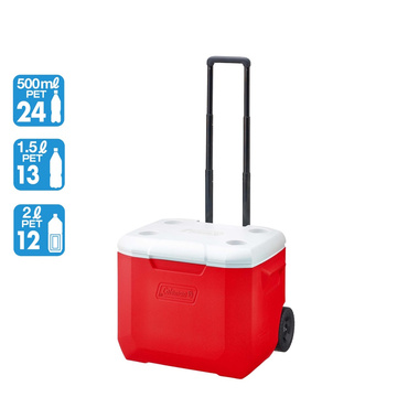 ホイールクーラー/60QT レッド/ホワイト 56L