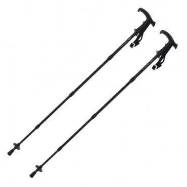 T型トレッキングポール 2本セット ブラック