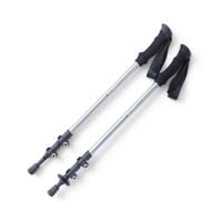 アルミ 135cm レバーロック I型トレッキングポール : シルバー