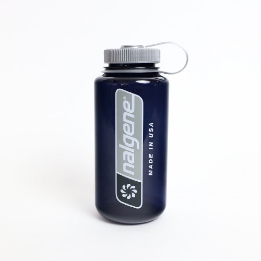 NALGENE 広口1.0L Tritan Renew ラージロゴ オデッセイグレー(-)