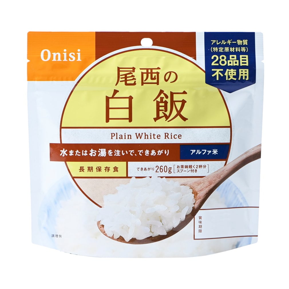 100g尾西の白飯(-)