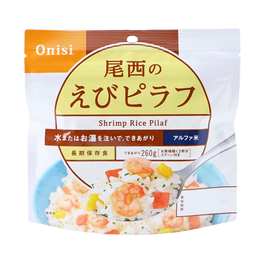 100g尾西のえびピラフ(-)