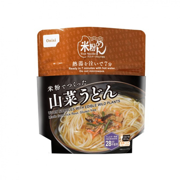 米粉でつくった山菜うどん