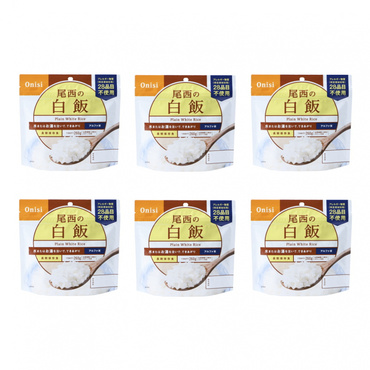 アルファ米 尾西の白飯 6個セット