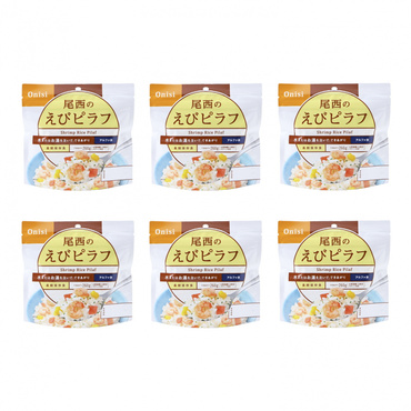 アルファ米 尾西のエビピラフ 6個セット