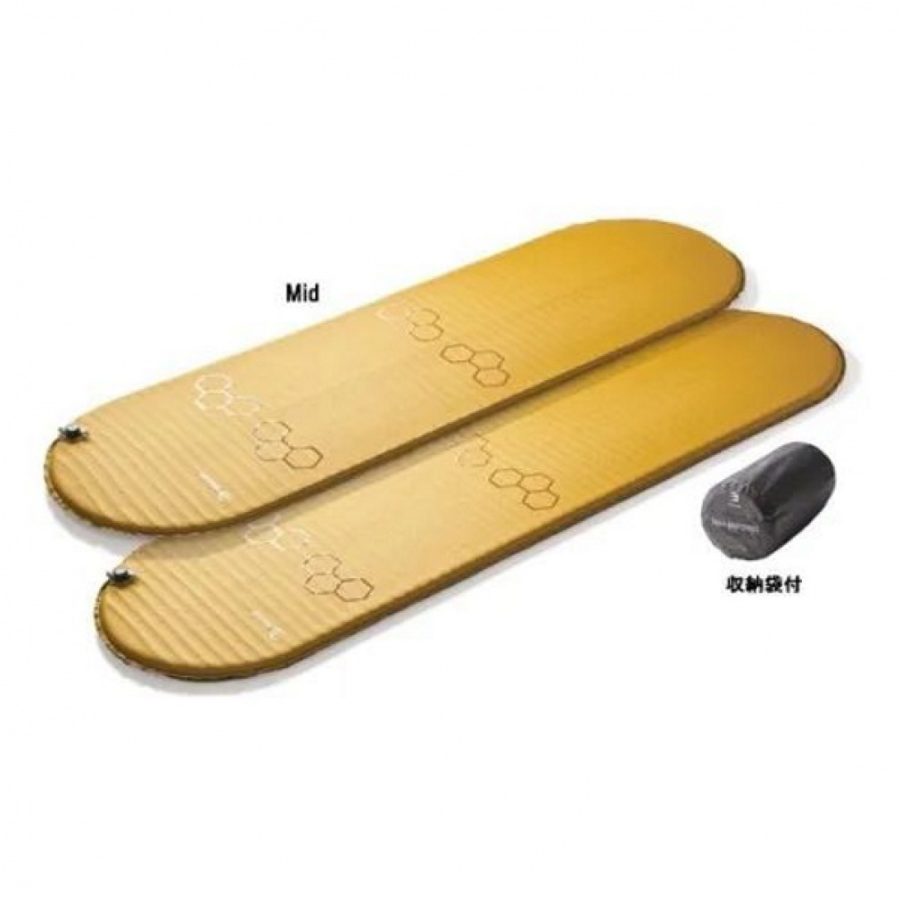 イスカ トレイルマットレス Mid 203933 トレッキング 寝具 マット : マスタード ISUKA