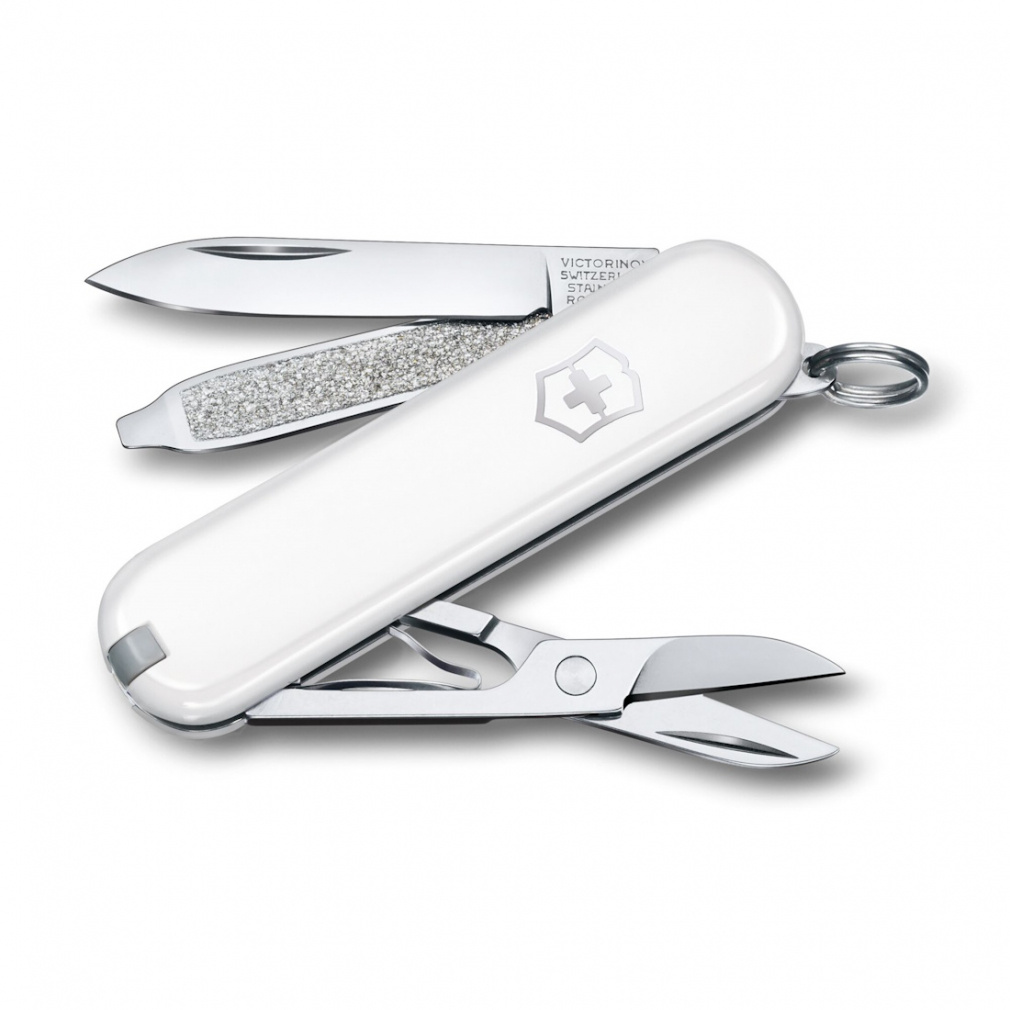 ヴィクトリノックス クラシック 0.6223.7G トレッキング アウトドアナイフ マルチツール : ホワイト VICTORINOX