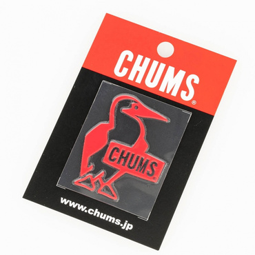 Booby Bird Emboss Sticker : Red