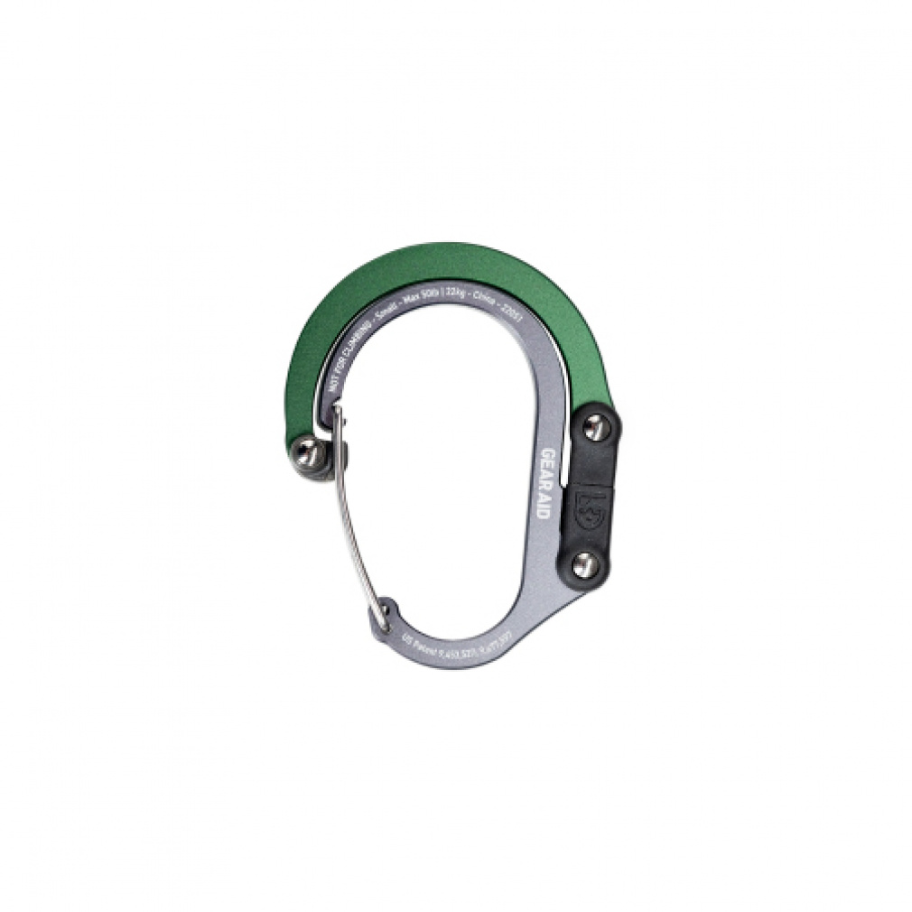 ハイマウント HEROCLIP SMALL 20129 トレッキング カラビナ : Forest Green Highmount