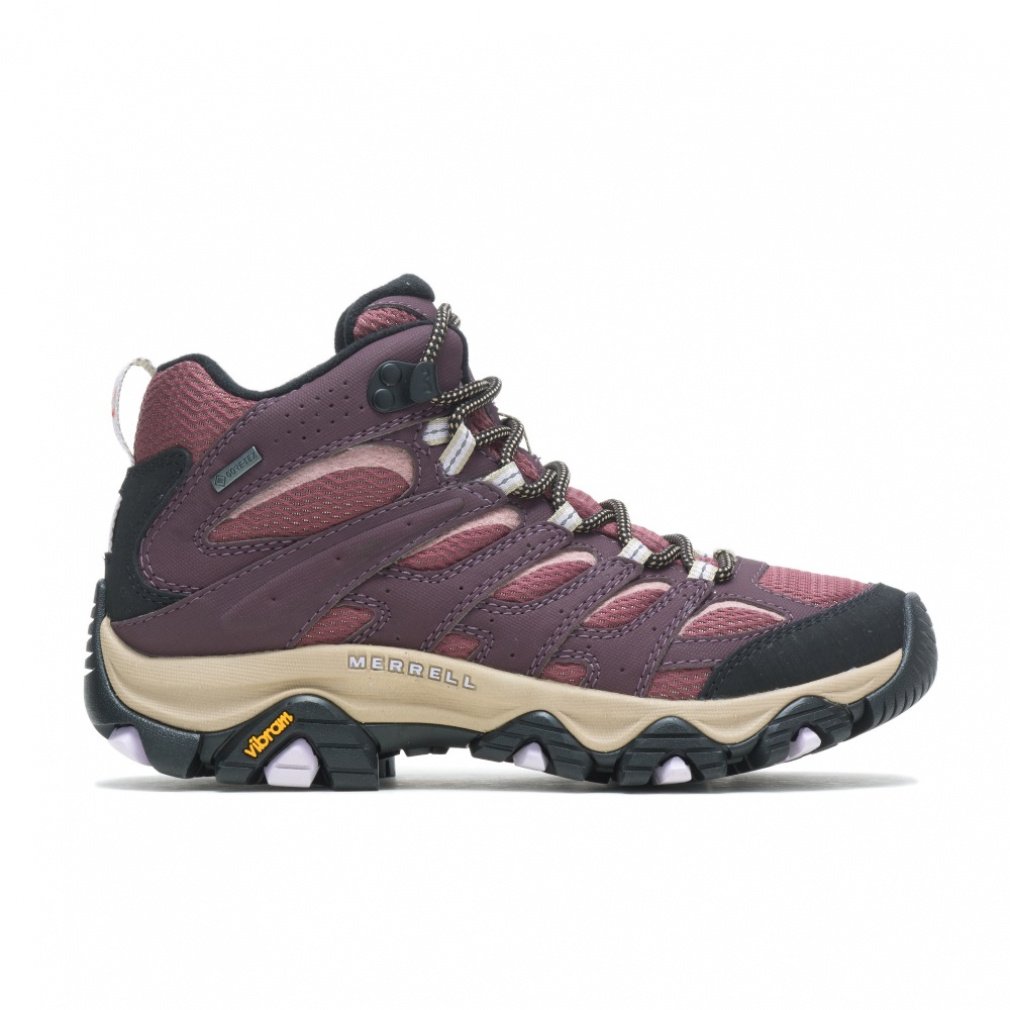 メレル MOAB 3 SYNTHETIC MID GORE-TEX J500184 レディース トレッキング シューズ : BURGUNDY/BURLWOOD MERRELL