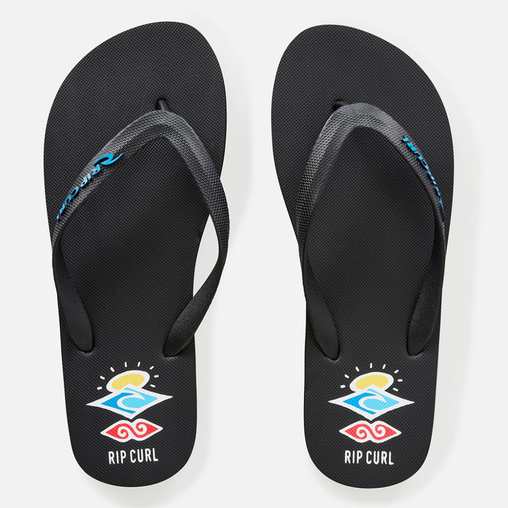 リップカール ICONS OF SURF BLOOM OPEN TOE サンダル 1AKMOT メンズ マリン ビーチサンダル : ブルー×ブラック RIP CURL