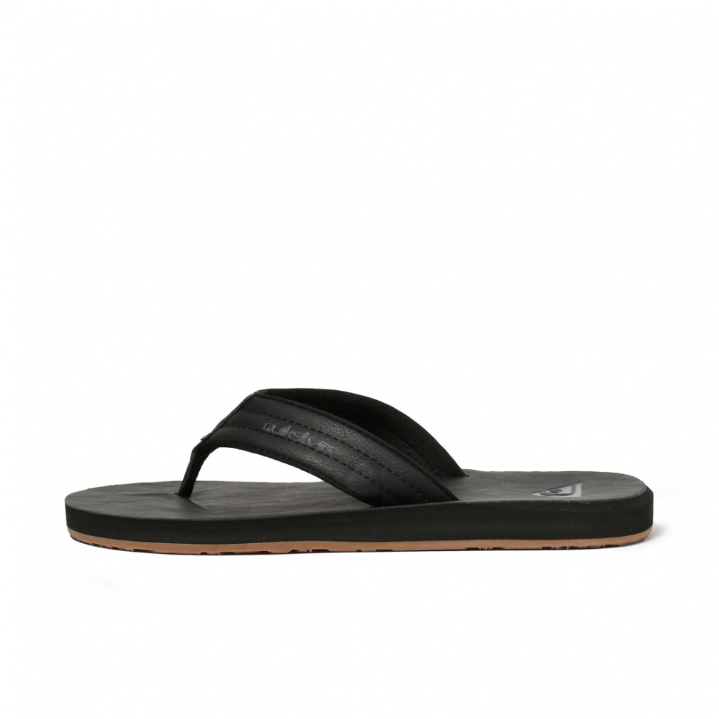 2025春夏 クイックシルバー CARVER NUBUCK QSD251201 SBKM メンズ マリン ビーチサンダル : ブラック QUIKSILVER