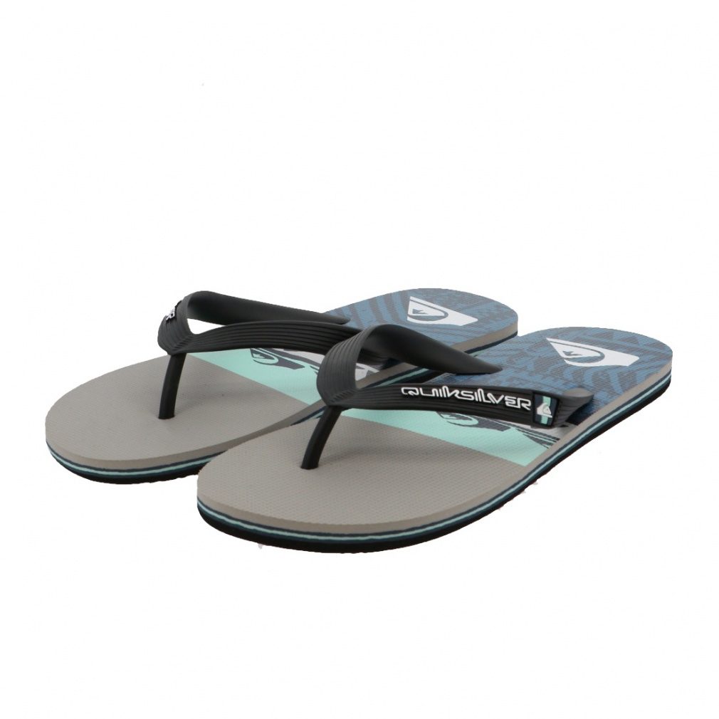 クイックシルバー MOLOKAI PANEL QSD231952 XSKB メンズ マリン ビーチサンダル : ブルー QUIKSILVER