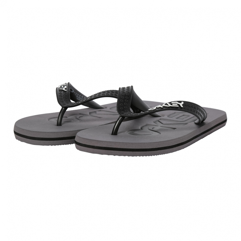 オークリー COLLEGE FLIP FLOP FOF100255 8A7 メンズ マリン ビーチサンダル : グレー OAKLEY
