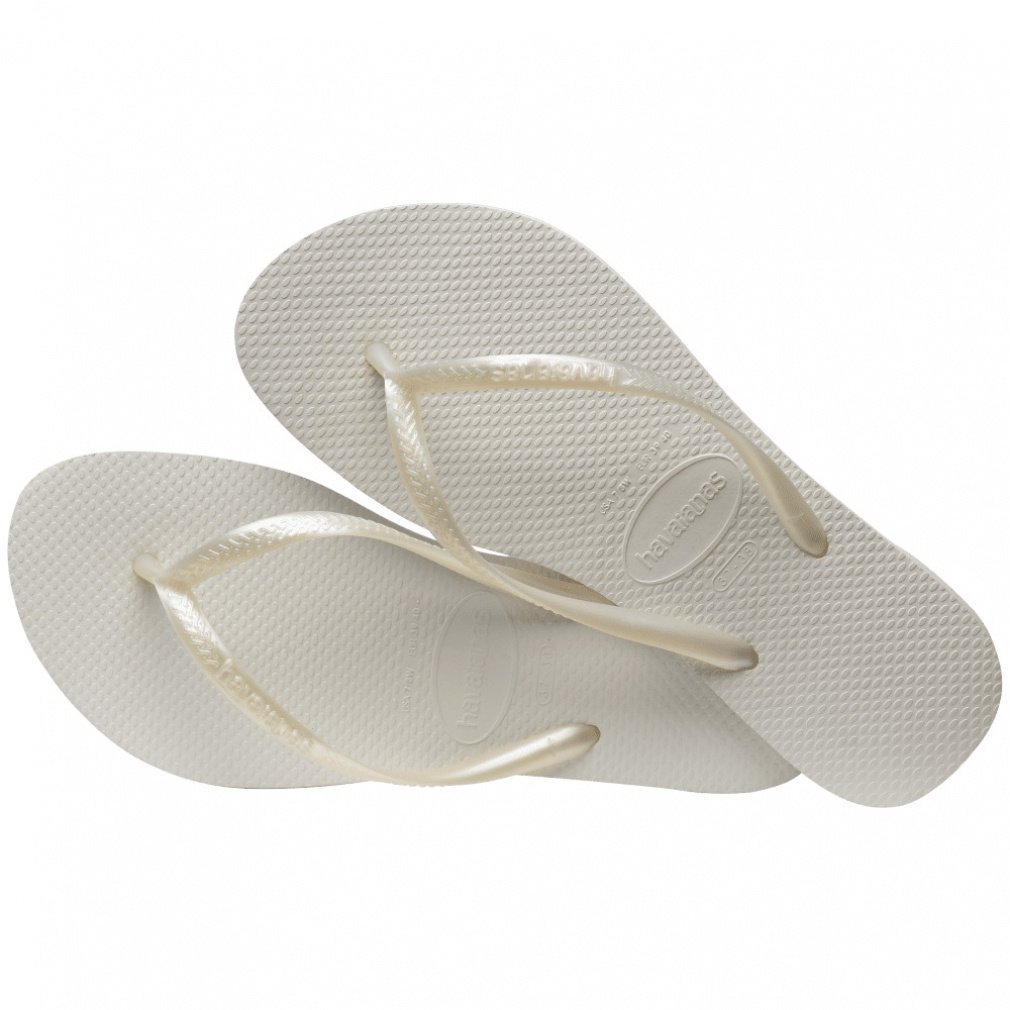 ハワイアナス Slim 4000030 0001 レディース マリン ビーチサンダル : ホワイト havaianas