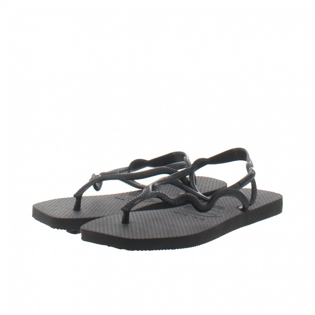 ハワイアナス Soleil 4148977 0090 レディース マリン ビーチサンダル : ブラック havaianas